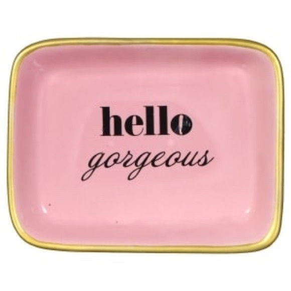 JEWELRY DISH / TRINKET TRAY - HELLO GORGEOUS - Picture 3 of 3